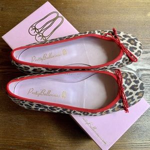 Pretty Ballerinas (brand): Rosario, Leopard Print Flat/Shoe (Faux Fur), Size 7